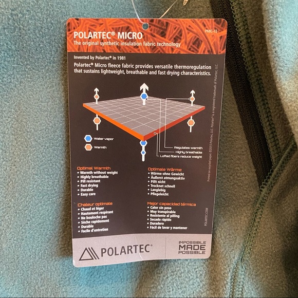 MARMOT Flashpoint Lux Velour Fleece Midlayer Lightweight Jacket polartec - Picture 4 of 8